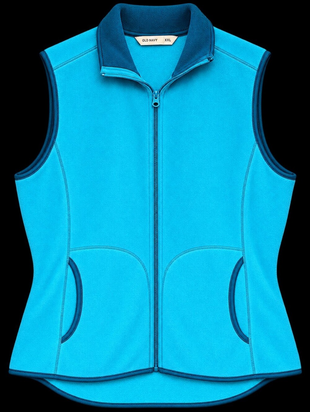 Old Navy Microfleece Zip Vest XL P2p 24